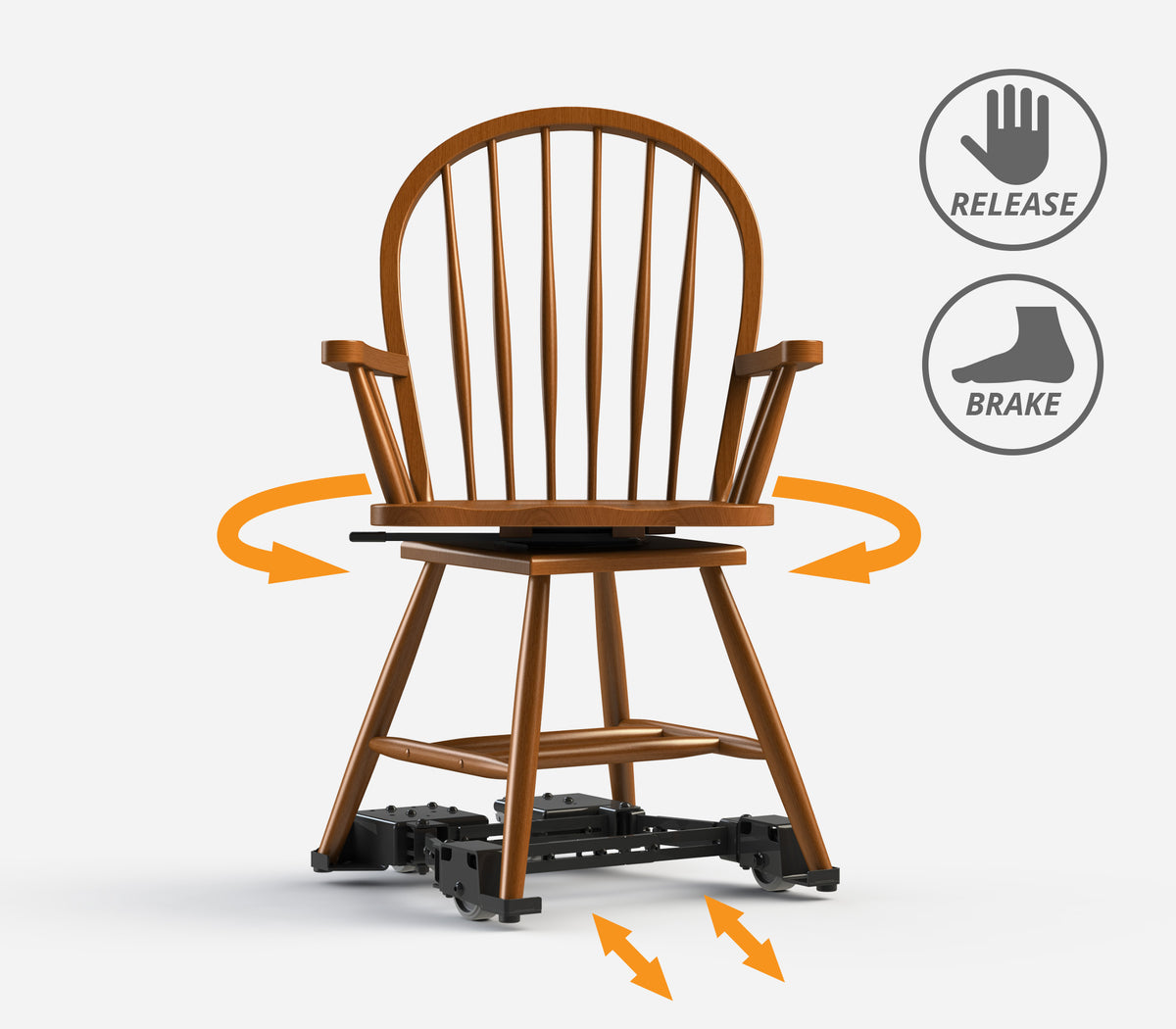 TON Windsor chair ④ Swivel-Wood-Chair-CC-