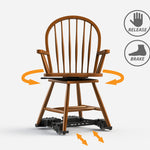 Windsor Swivel Chair w/ Caddie